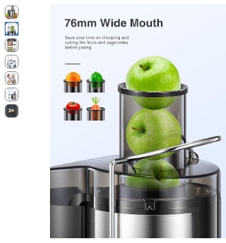 Reemix KS-501 Power Juicer, a centrifugal juicer machine - Image 3