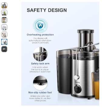 Reemix KS-501 Power Juicer, a centrifugal juicer machine - Image 7