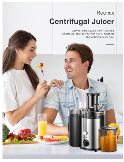 Reemix KS-501 Power Juicer, a centrifugal juicer machine - Image 10
