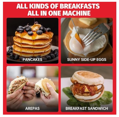 Sugar Whisk Double Mini Pancake Maker machine - Image 7