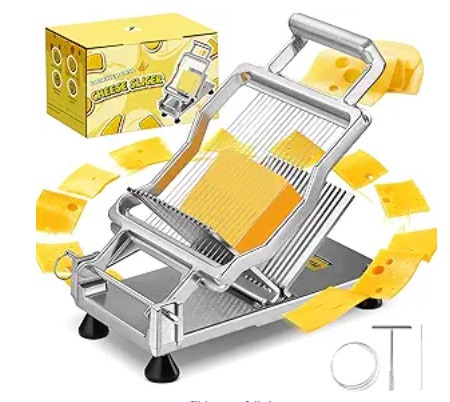 Huanyu Commercial Cheese Slicer with a wire cutter - Image 4