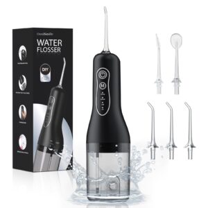 Water Flossers for Teeth Cordless, 2026 Upgrded Water Dental Flosser Remover with 5 Jet Tip and 4 Modes, Electric Flossers with 260ML Watertank, lP7 Waterprooffor Irrigator Dental Tavel and Home Use