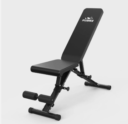 FLYBIRD Weight Bench, Adjustable Strength Training Bench for Full Body Workout with Fast Folding-New Version