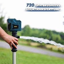 Mellif Cordless Stick Water Transfer Pump for Makita/Mellif 18V Battery, 720GPH Brushless Deep Well Submersible Pump, Portable Sump Pump Stick Utility Pump for Pool Garden Pond - Image 6