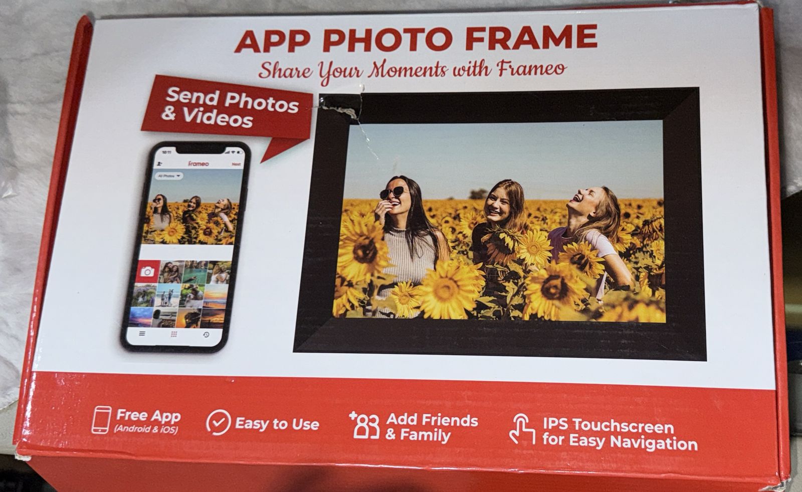 Smart Wi-Fi Digital Photo Frame – Model: FRAME-101WIFI