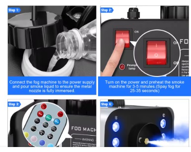 U'King 1200W LED fog machine - Image 4