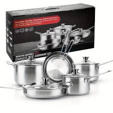 Tinsar 7-piece stainless steel cookware set - Image 3