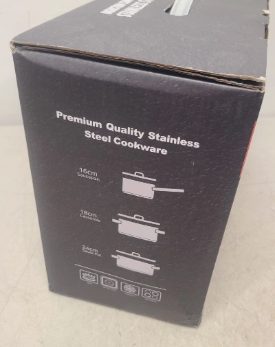 Tinsar 7-piece stainless steel cookware set - Image 4