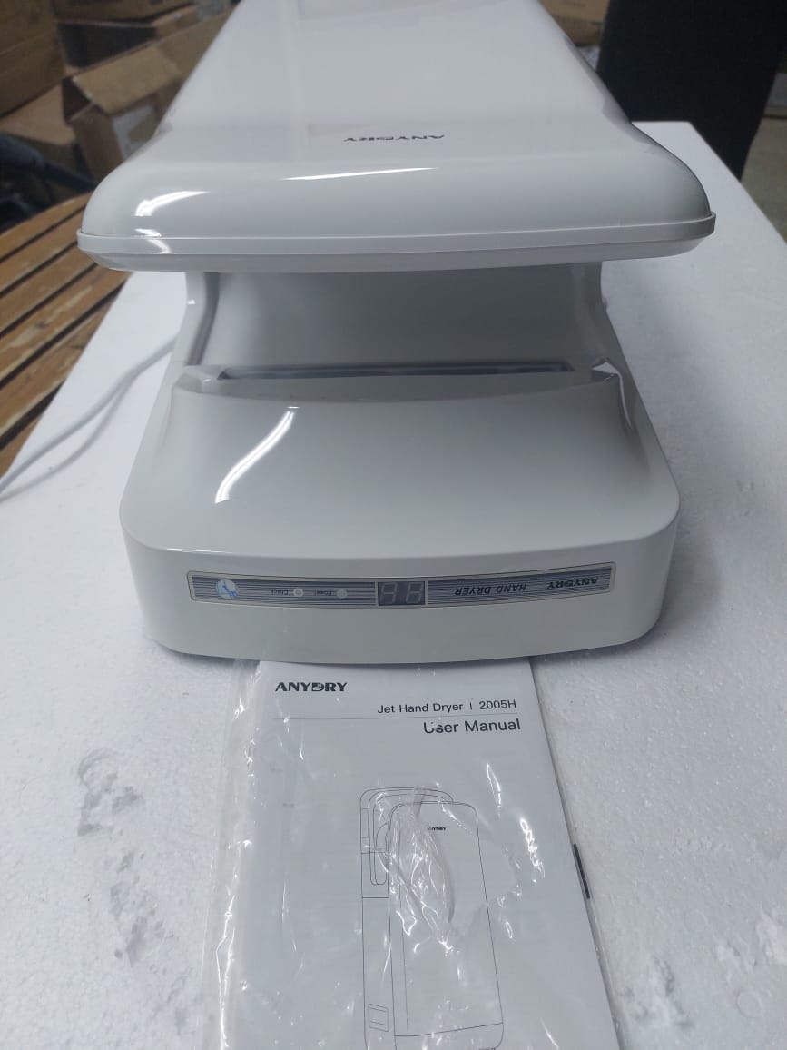 anydry 2005H Hand Dryer,Commercial Electric Hand Dryer, With Sponge Filter, Super Powerful,7-10 Seconds to dry,1750-2050 Watts (White) - Image 15