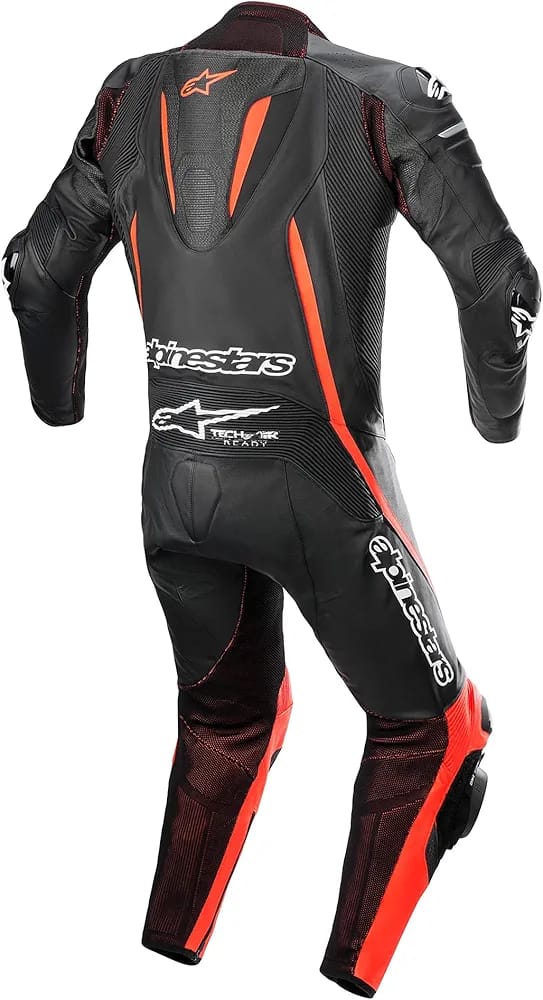 Alpinestars Fusion One Piece Suit (52) (Black/Red Fluorescent) - Image 8