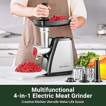 3-IN-ONE Versatility: With 3 kinds of accessories this All-in-One meat grinder - Image 3