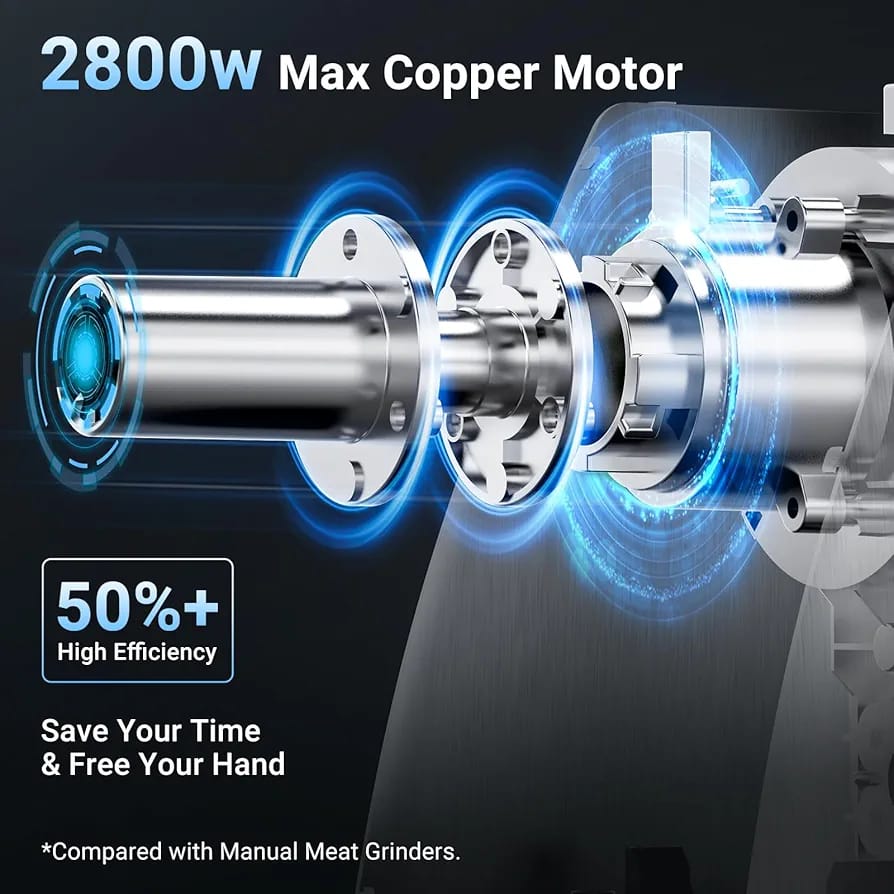 3-IN-ONE Versatility: With 3 kinds of accessories this All-in-One meat grinder - Image 6