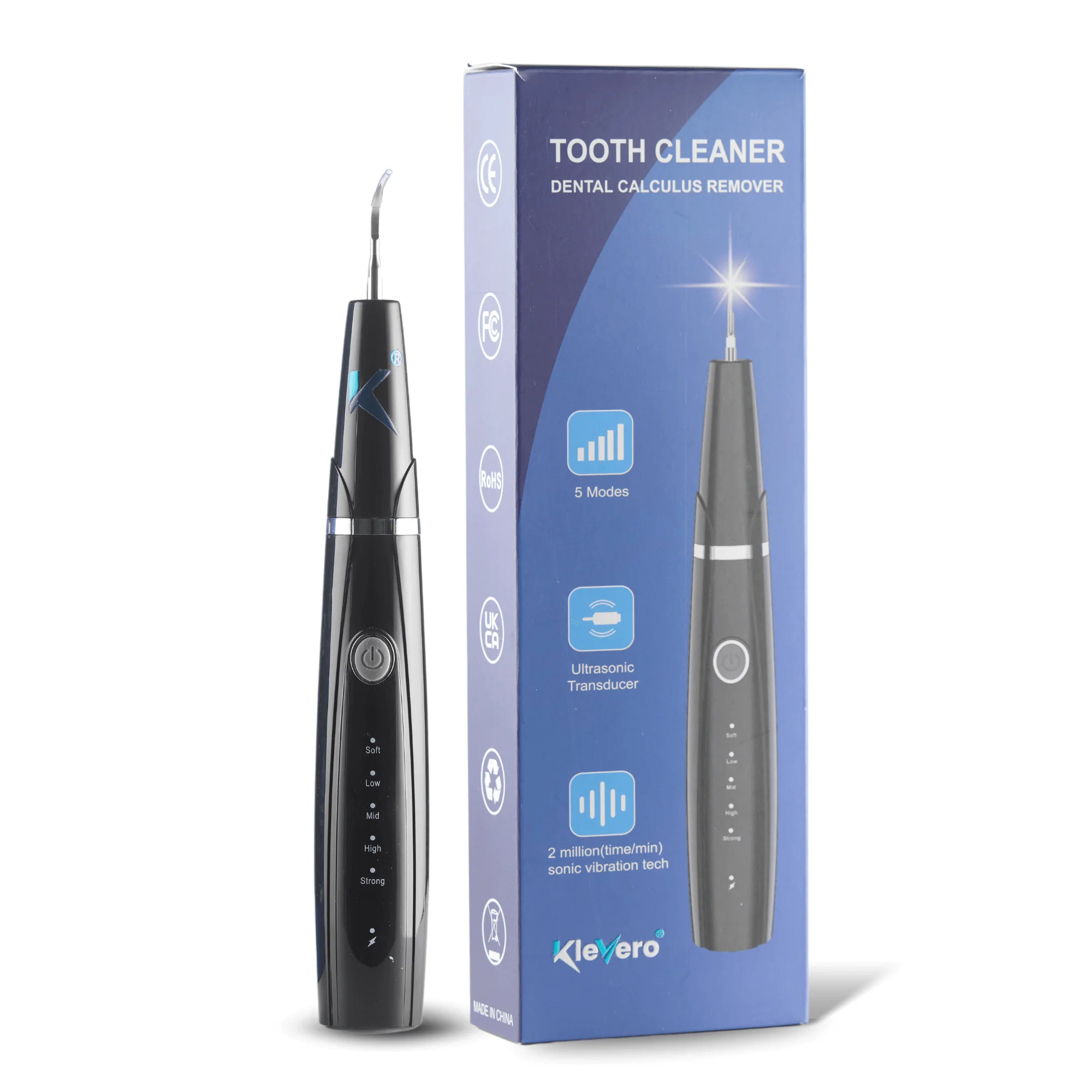 Ultrasonic dental calculus remover used for home oral hygiene