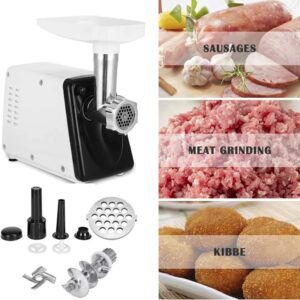 SOKANY SK-312 Electric Meat Grinder, 2500W Max Ultra Powerful, 3 in 1 Multifunction Electric Meat Grinder, Sausage Stuffer, 1 Cutting Blade, 3 Grinding Plates & Kubbe Attachment. (Sk-312 2500w)