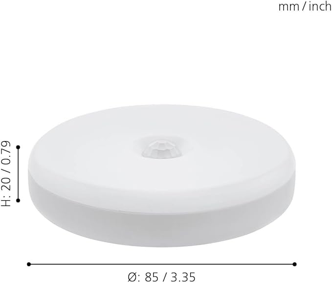 LED Night Light Cascia, Set of 2 Portable wall Lights with Motion Detector and Twilight Sensor, Battery Powered Warm White Hallway, Bedroom and Children’s Room lamp, IP40 - Image 6