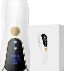 Laser Hair Removal for Women and Men, At-Home Ice-cooling Red-light Laser Epilator for Long-Lasting Hair Removal, IPL Hair Removal for Nearly Painless Treatment, Facial, Bikini