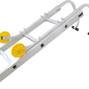 Todeco - Ladder Roof Hook, Universal Roof Hook for Ladder - Maximum load: 330 lbs - Material: Steel - 3.1 feet, EN 131
