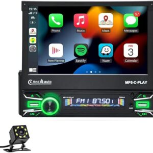 7-inch 1DIN automatic telescopic car MP5-II player