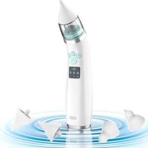 Baby Nasal Aspirator, Electric Nose Sucker for Baby, Newborns Snot Sucker, Toddler & Infants Rechargeable Portable Nose Cleaner Mucus Remover with 3 Levels of Suction