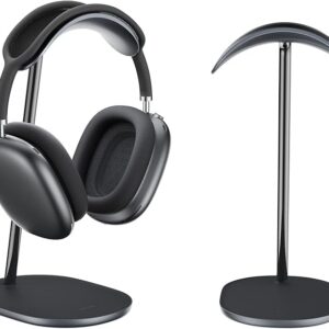 Headphone stand for apple airpods max universal aluminum gaming headset holder earphone holder earphone holder for all headphones black