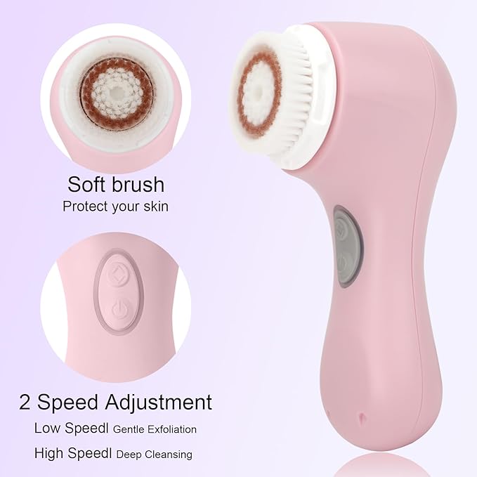 Electric Face Massager Rechargeable Cleansing Brush - Image 4