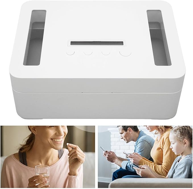 Electronics Timer Lock Box, Portable Self-Control Phone Time Lock Box with Dual Power Supply, Safe Design for Adults/Kids/Students for Habit Forming - Image 8