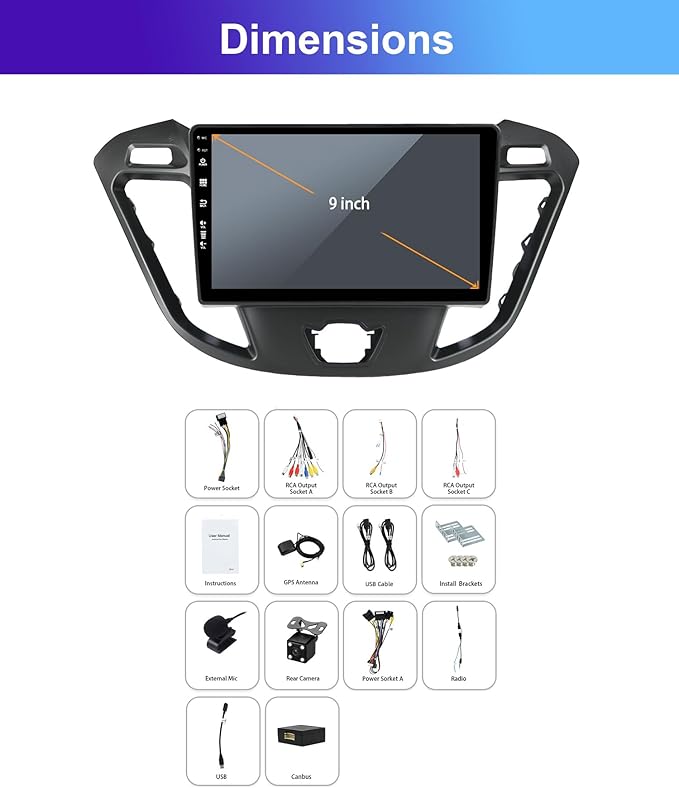 10 Inch IPS Android 12 Car Radio 2 Din Car Stereo Car Radio for Honda Accord 2003-2008 GPS Navigation Free Reversing Camera BT Carplay DSP FM WiFi SWC RDS DAB 360 Camera 6G + 128G - Image 4