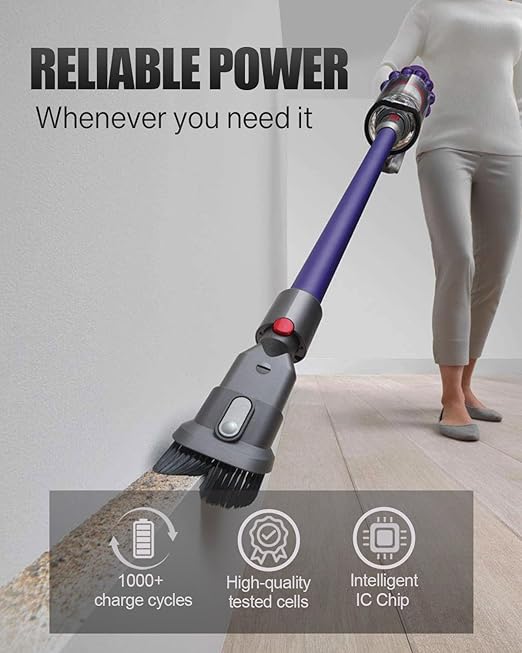 6000 mAh V7 Replacement Battery for Dyson V6 Battery Compatible with DC62 DC58 DC59 DC61 Animal DC72 DC74 SV03 SV05 SV06 SV07 SV09 Handheld Vacuum Cleaner - Image 3