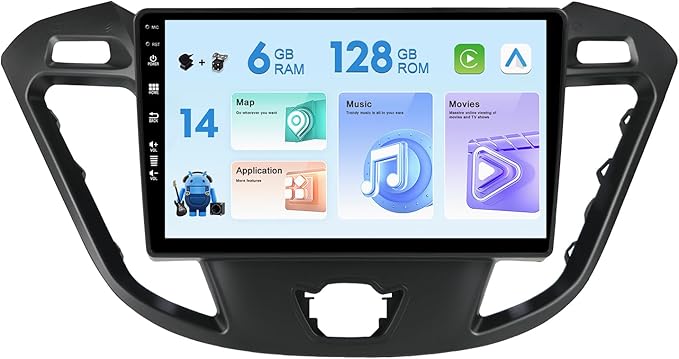 10 Inch IPS Android 12 Car Radio 2 Din Car Stereo Car Radio for Honda Accord 2003-2008 GPS Navigation Free Reversing Camera BT Carplay DSP FM WiFi SWC RDS DAB 360 Camera 6G + 128G - Image 2