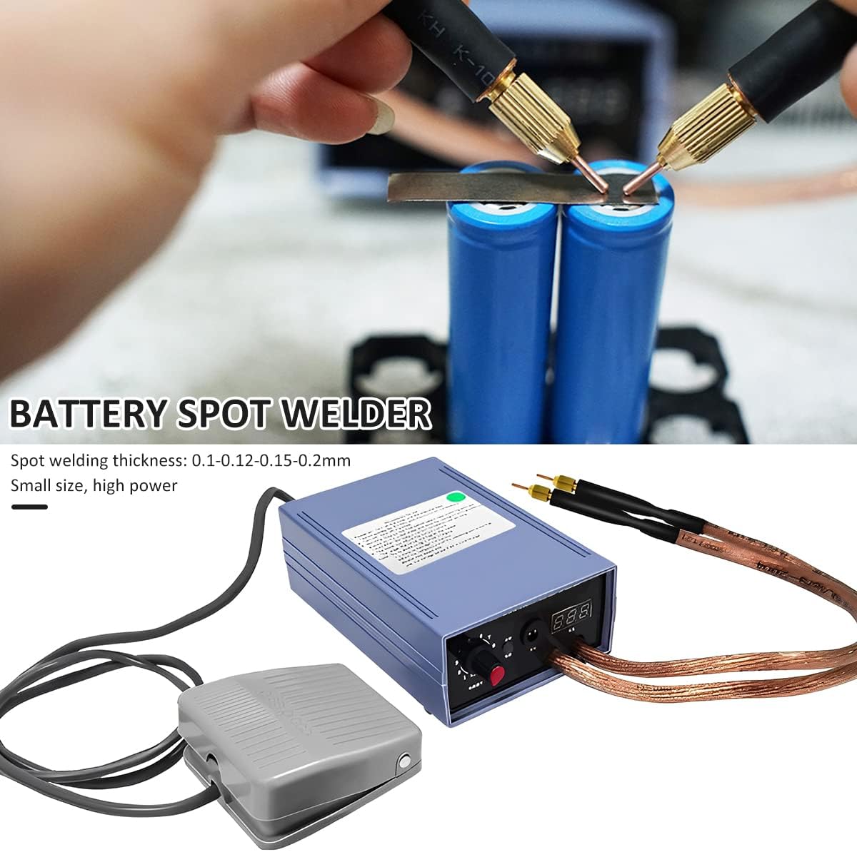 Spot Welder Kit, Mini Handheld Spot Welding Machine for 18650 Battery with Foot Pedal Rechargeable Portable Adjustable Spot Welder Spot Welding Machine Pen for Home DIY - Image 8