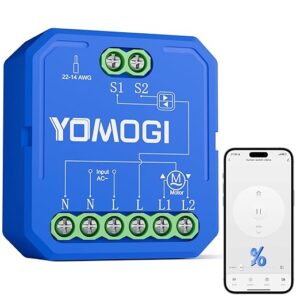 YOMOGI Connected Blind Module, Switch Module for WiFi Blinds, Compatible with Alexa Google Home for Percentage Control, Remote, by Voice (Percentage Control, 1)