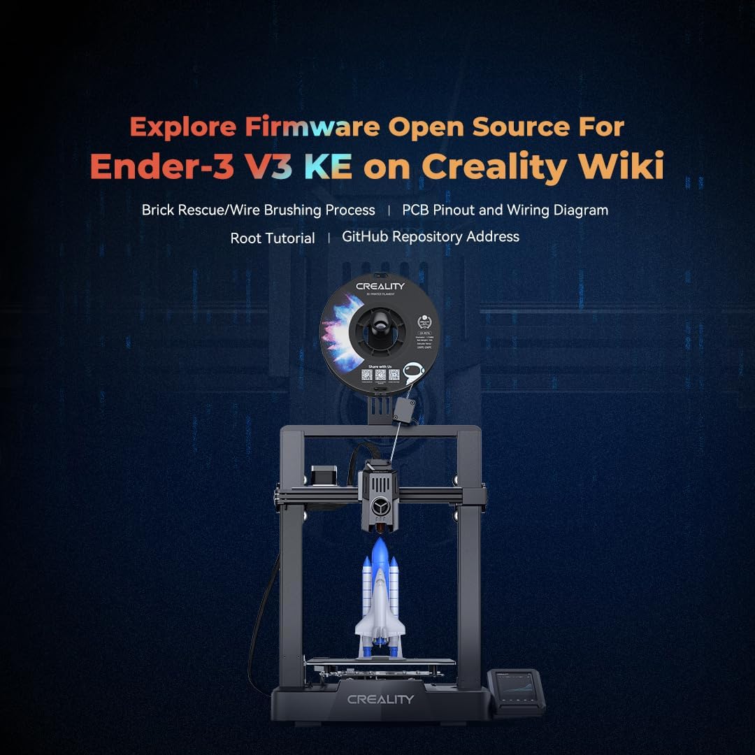 Creality Ender-3 V3 KE 3D Printer, 500 mm/s Faster Print Speed FDM Printer with Auto Levelling, 3D Printer with Sprite Direct Extruder, Print Size 220 x 220 x 240 mm - Image 7