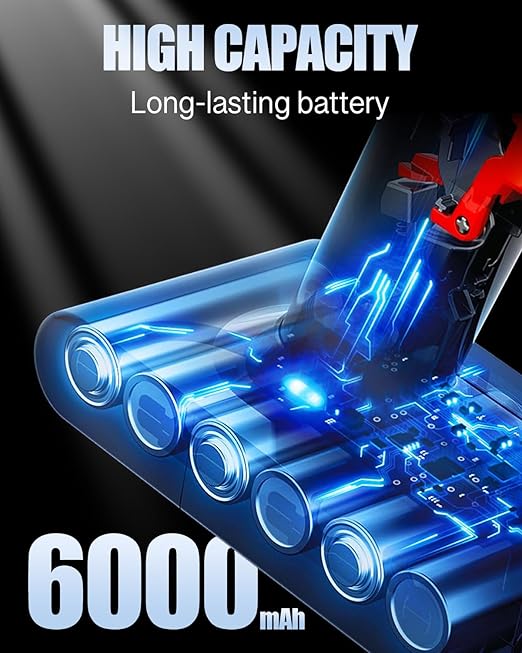 6000 mAh V7 Replacement Battery for Dyson V6 Battery Compatible with DC62 DC58 DC59 DC61 Animal DC72 DC74 SV03 SV05 SV06 SV07 SV09 Handheld Vacuum Cleaner - Image 8