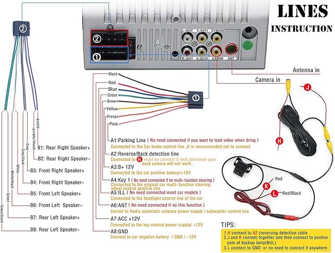 Car MP5 Player, 2 Din 12V Bluetooth Touch Screen Stereo HD, Support Bluetooth/USB Port/AUX/FM/TF/Mirrorlink, with Rear Camera and Remote Control - Image 4