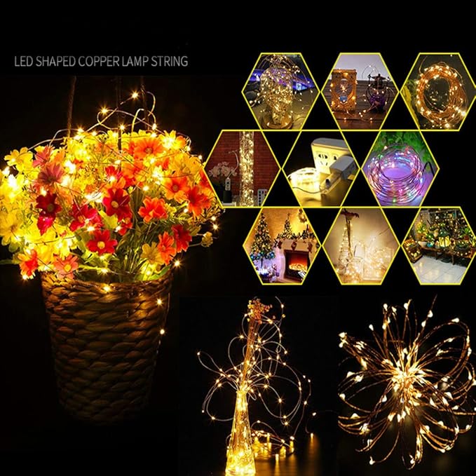 Dimable Led String Lights Plug in Fairy Lights, 333Ft/100M 1000 LEDs Silver Wire String Lights with 8 Modes and Timer,Ideal for Indoor, Outdoor, Christmas - Image 4