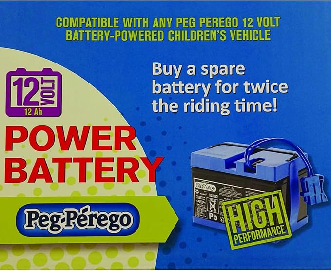 Peg Perego Official 12 Volt Replacement Battery for Ride on Toys. All Season Performance. Works with John Deere, Polaris, and Case IH licensed Peg Perego Ride on Toys - Image 5