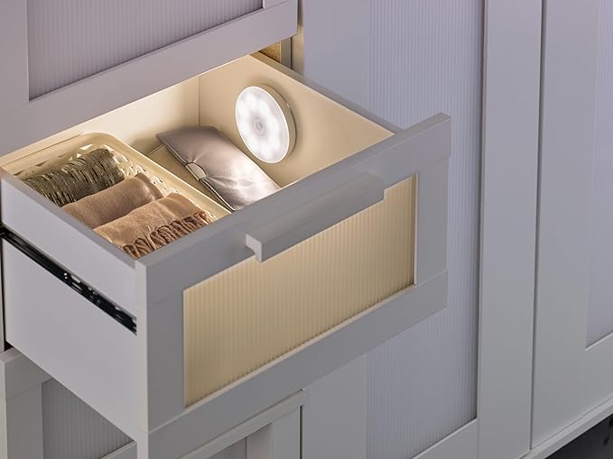 LED Night Light Cascia, Set of 2 Portable wall Lights with Motion Detector and Twilight Sensor, Battery Powered Warm White Hallway, Bedroom and Children’s Room lamp, IP40 - Image 7