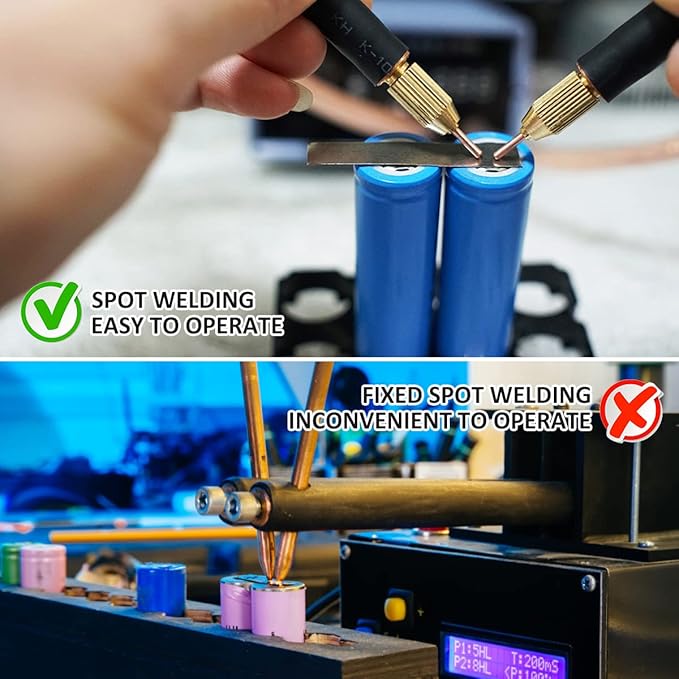 Spot Welder Kit, Mini Handheld Spot Welding Machine for 18650 Battery with Foot Pedal Rechargeable Portable Adjustable Spot Welder Spot Welding Machine Pen for Home DIY - Image 5