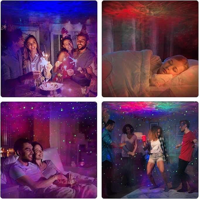 WLAN Galaxy Starlight, LED Afterlight Projector with App Control/Timer/Alexa and Google Home Voice Control, Star Projector Afterlight for Kids, Party, Gift - Image 5
