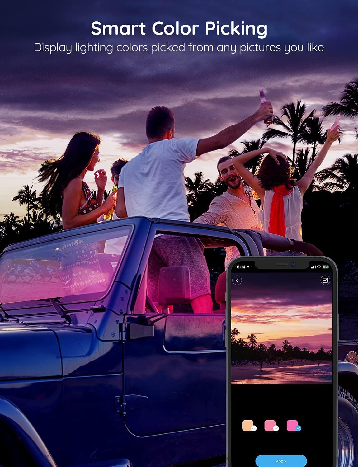 Govee Car LED Lights, Smart Interior Lights with App Control, RGB Inside Car Lights with DIY Mode and Music Mode, 2 Lines Design for Cars with Car Charger, DC 12V - Image 6