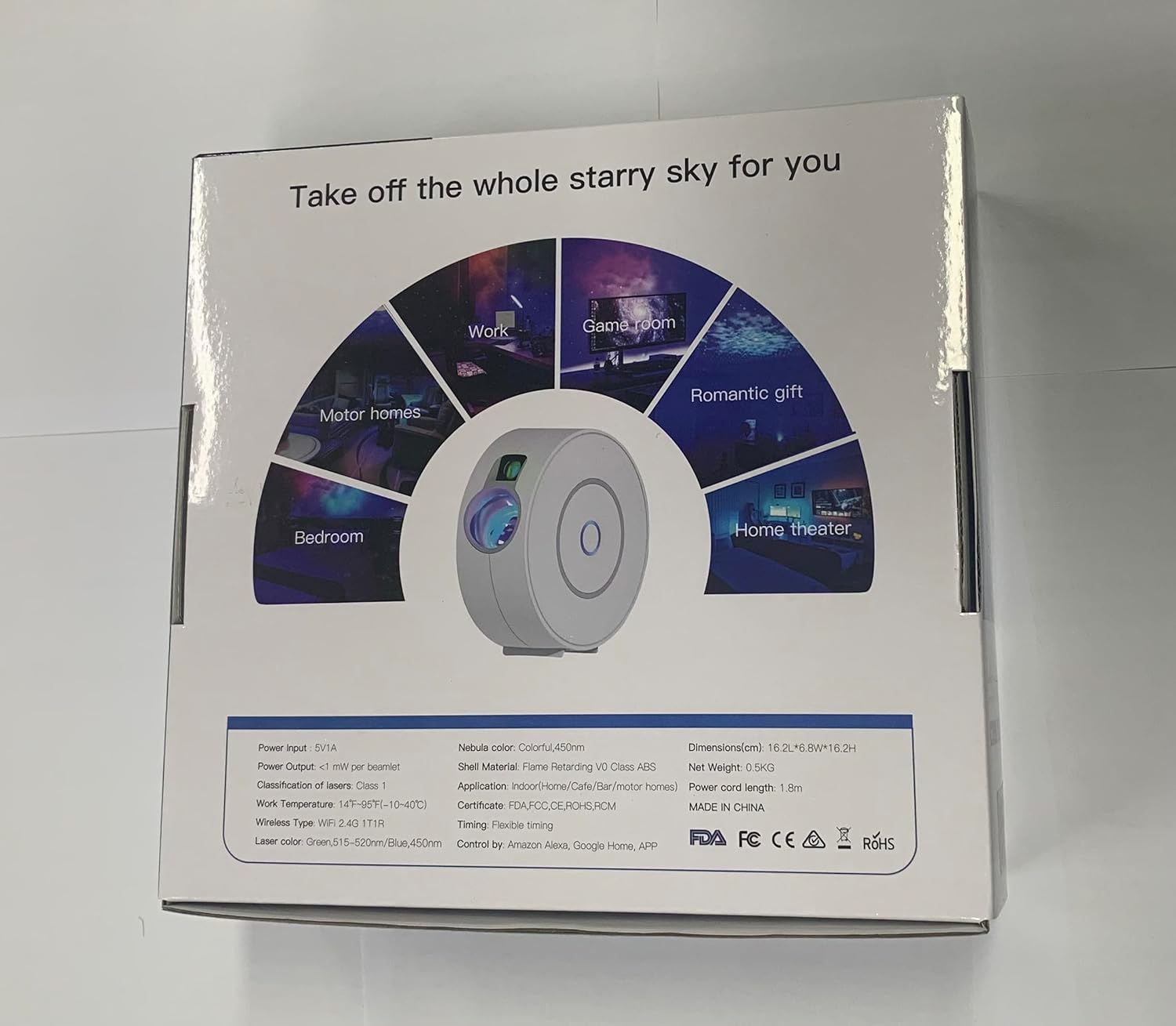 WLAN Galaxy Starlight, LED Afterlight Projector with App Control/Timer/Alexa and Google Home Voice Control, Star Projector Afterlight for Kids, Party, Gift - Image 3