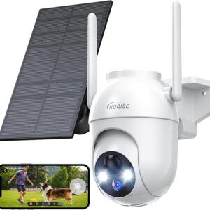 HOOISE PTZ Solar Powered Security Camera (Model: DM324).