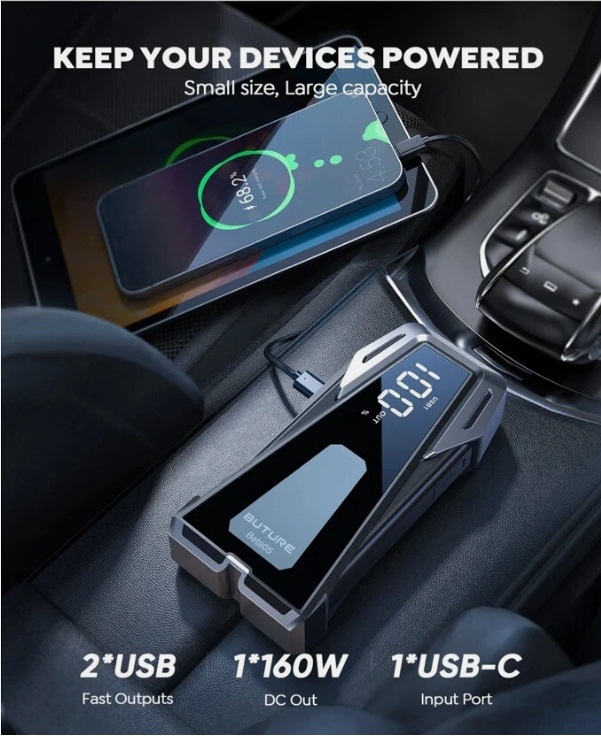 BUTURE Beta05 Car Battery Jump Starter 4000A Jump Box, 23800mAh 88.06Wh - Image 5