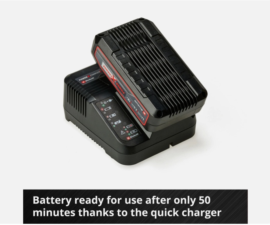 Einhell Power X-Change 18V 2.5Ah Li-ion Battery and Fast Charger Starter Kit - Image 6