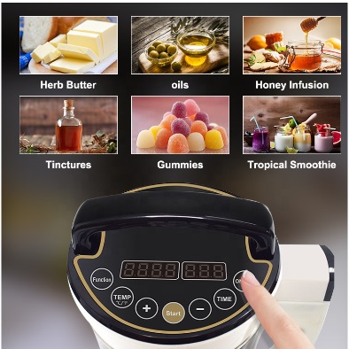 𝐇𝐄𝐑𝐁𝐀𝐋 Infuser Machine: Extract and infuse any ingredients of your herb into anything, Butters,Oils, Tinctures, Chocolate, and Gummies