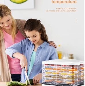 Fruit and Vegetable Dehydrator with 5 Adjustable Trays