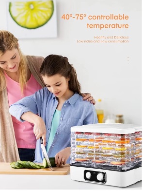 Fruit and Vegetable Dehydrator with 5 Adjustable Trays