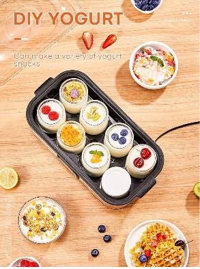 Yogurt maker with 8 glasses/lids, touch screen: perfect for organic, sweet, flavored, simple or sugar-free options for babies, kids and ideals - Image 10