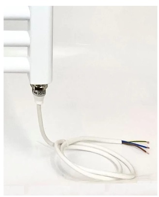 WHITE Straight Heated Towel Rail W500mm x H800mm Flat Central Heating Towel Radiator - Image 5