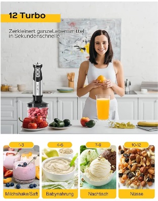 Benefast Multifunctional mixer: the hand mixer comes with 6 attachments - Image 4